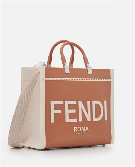 fendi mania small coated canvas tote bag|fendi sunshine medium tote.